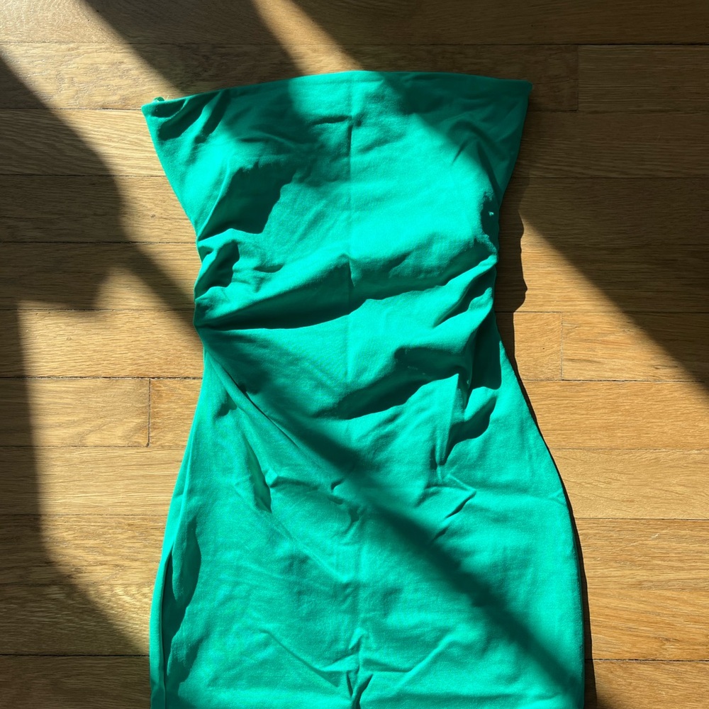 Green Strapless Dress